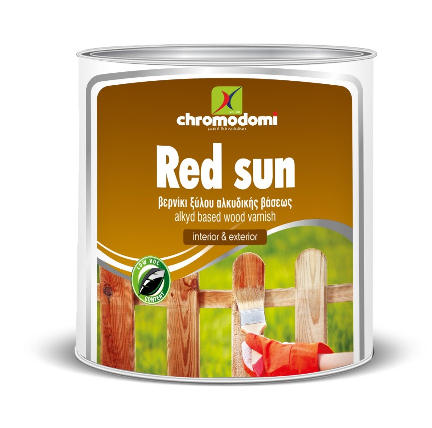 ხის ლაქი, პრიალა RED-SUN No851 PALLISANDER 2,5LT — ლაქი